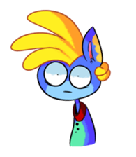 Rabbit and horse ish animal stickers 2 sticker #10442301