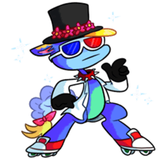 Rabbit and horse ish animal stickers 2 sticker #10442302