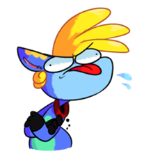 Rabbit and horse ish animal stickers 2 sticker #10442305