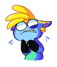 Rabbit and horse ish animal stickers 2 sticker #10442306