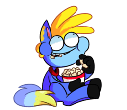 Rabbit and horse ish animal stickers 2 sticker #10442308