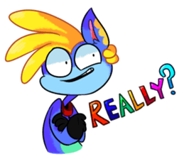 Rabbit and horse ish animal stickers 2 sticker #10442312