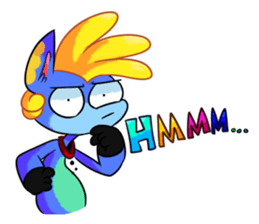 Rabbit and horse ish animal stickers 2 sticker #10442313