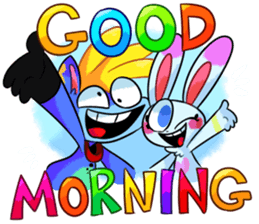 Rabbit and horse ish animal stickers 2 sticker #10442316