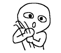 Whitish human sticker #10442378