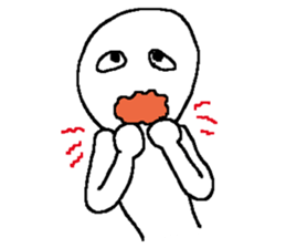 Whitish human sticker #10442381