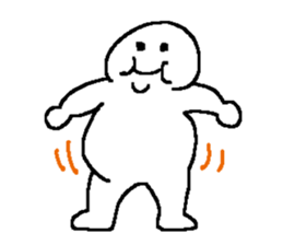 Whitish human sticker #10442383