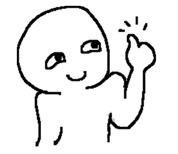 Whitish human sticker #10442386