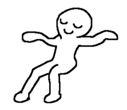 Whitish human sticker #10442393