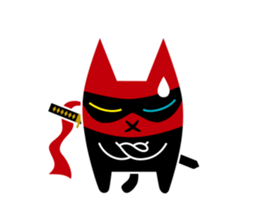 Black Cat Ninja sticker #10442750
