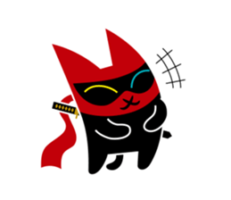 Black Cat Ninja sticker #10442751