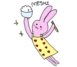 Kawaii wife Rabbit by Maco sticker #10442765