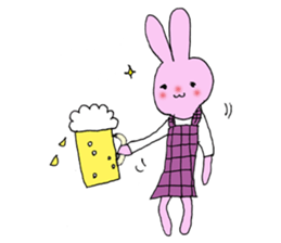 Kawaii wife Rabbit sticker #10442761