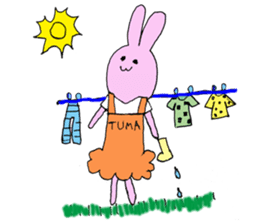 Kawaii wife Rabbit sticker #10442763