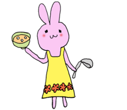 Kawaii wife Rabbit sticker #10442766