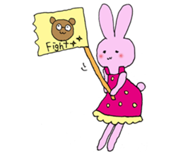 Kawaii wife Rabbit sticker #10442770