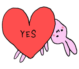 Kawaii wife Rabbit sticker #10442782