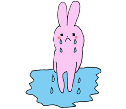 Kawaii wife Rabbit by Maco sticker #10442793
