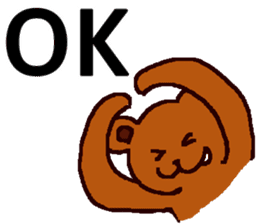 Big Font Brown Bear Chuck sticker #10443442
