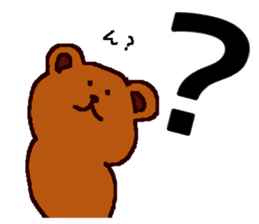 Big Font Brown Bear Chuck sticker #10443451