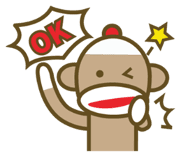 Mr Sock Monkey's Happy life 2 sticker #10443680