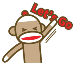 Mr Sock Monkey's Happy life 2 sticker #10443682