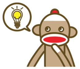 Mr Sock Monkey's Happy life 2 sticker #10443683