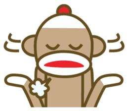 Mr Sock Monkey's Happy life 2 sticker #10443684