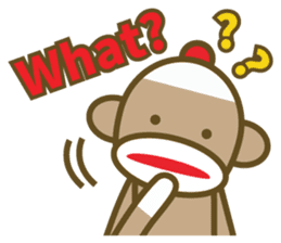 Mr Sock Monkey's Happy life 2 sticker #10443685