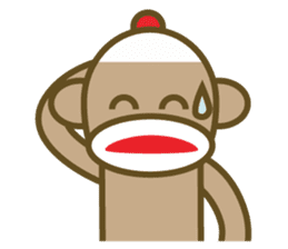 Mr Sock Monkey's Happy life 2 sticker #10443686