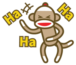 Mr Sock Monkey's Happy life 2 sticker #10443689