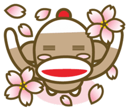 Mr Sock Monkey's Happy life 2 sticker #10443692