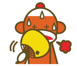 Mr Sock Monkey's Happy life 2 sticker #10443693