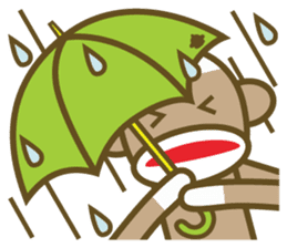 Mr Sock Monkey's Happy life 2 sticker #10443694