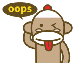Mr Sock Monkey's Happy life 2 sticker #10443696
