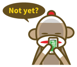 Mr Sock Monkey's Happy life 2 sticker #10443698