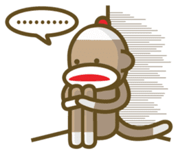Mr Sock Monkey's Happy life 2 sticker #10443702