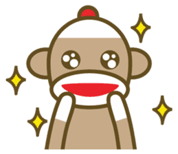 Mr Sock Monkey's Happy life 2 sticker #10443705