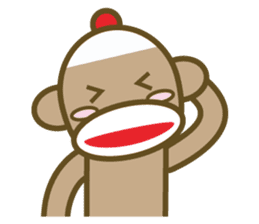 Mr Sock Monkey's Happy life 2 sticker #10443707