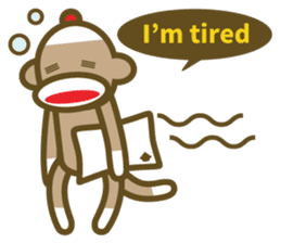 Mr Sock Monkey's Happy life 2 sticker #10443708