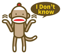Mr Sock Monkey's Happy life 2 sticker #10443711