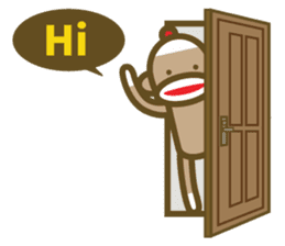 Mr Sock Monkey's Happy life 2 sticker #10443712