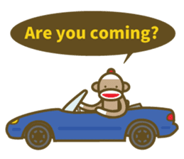 Mr Sock Monkey's Happy life 2 sticker #10443713