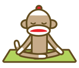 Mr Sock Monkey's Happy life 2 sticker #10443717