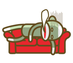 Mr Sock Monkey's Happy life 2 sticker #10443719