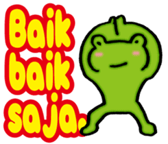 Easy Indonesian language (frog samurai) sticker #10444707