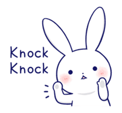 The rabbit get lonely easily 5 (English) sticker #10445320