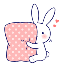 The rabbit get lonely easily 5 (English) sticker #10445322