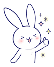 The rabbit get lonely easily 5 (English) sticker #10445323