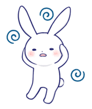 The rabbit get lonely easily 5 (English) sticker #10445333